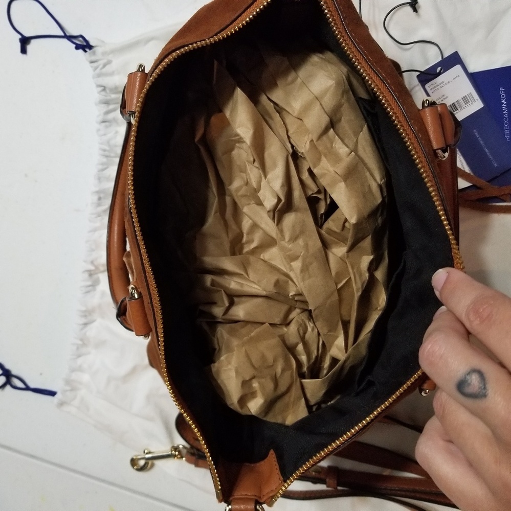 Rebecca Minkoff Moto Sued Hand Bag - Picture 3 of 6
